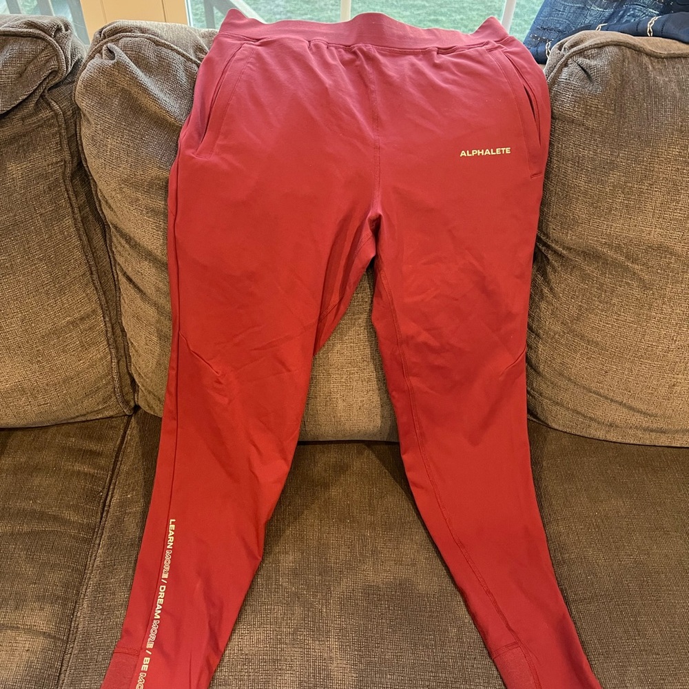 Alphalete Burgundy Men’s Athletic Pants Size M